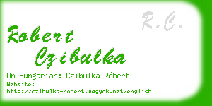 robert czibulka business card