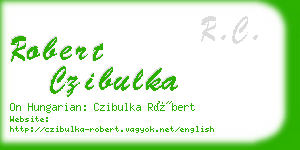 robert czibulka business card